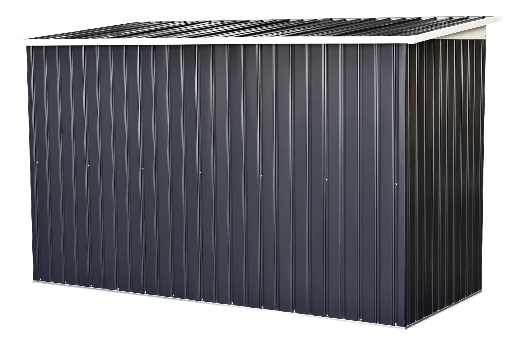 Outsunny Gartenschrank dunkelgrau Stahl B/H/L: ca. 130x173x277 cm