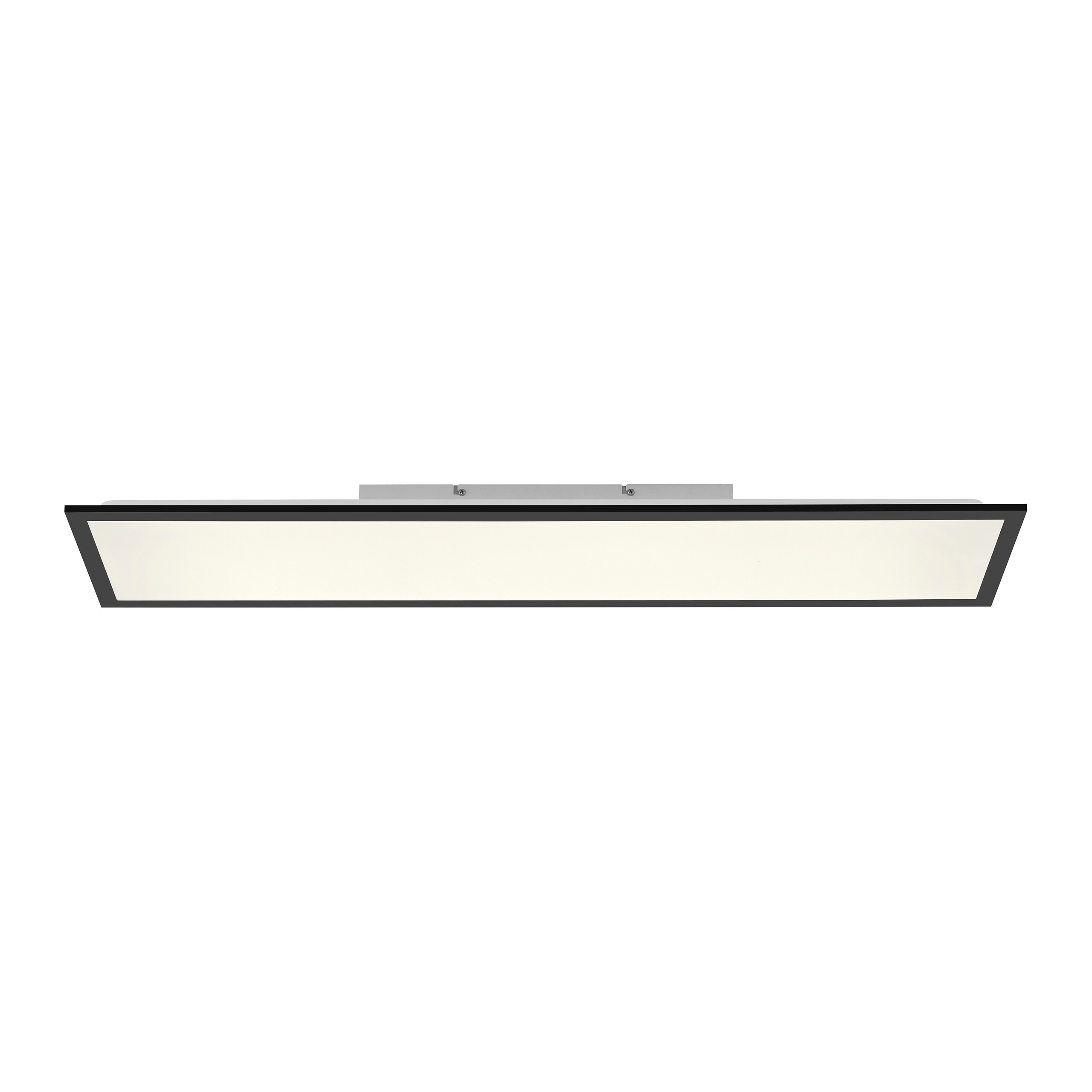 Just Light LED-Deckenleuchte Flat schwarz B/H/L: ca. 25x6,5x100 cm