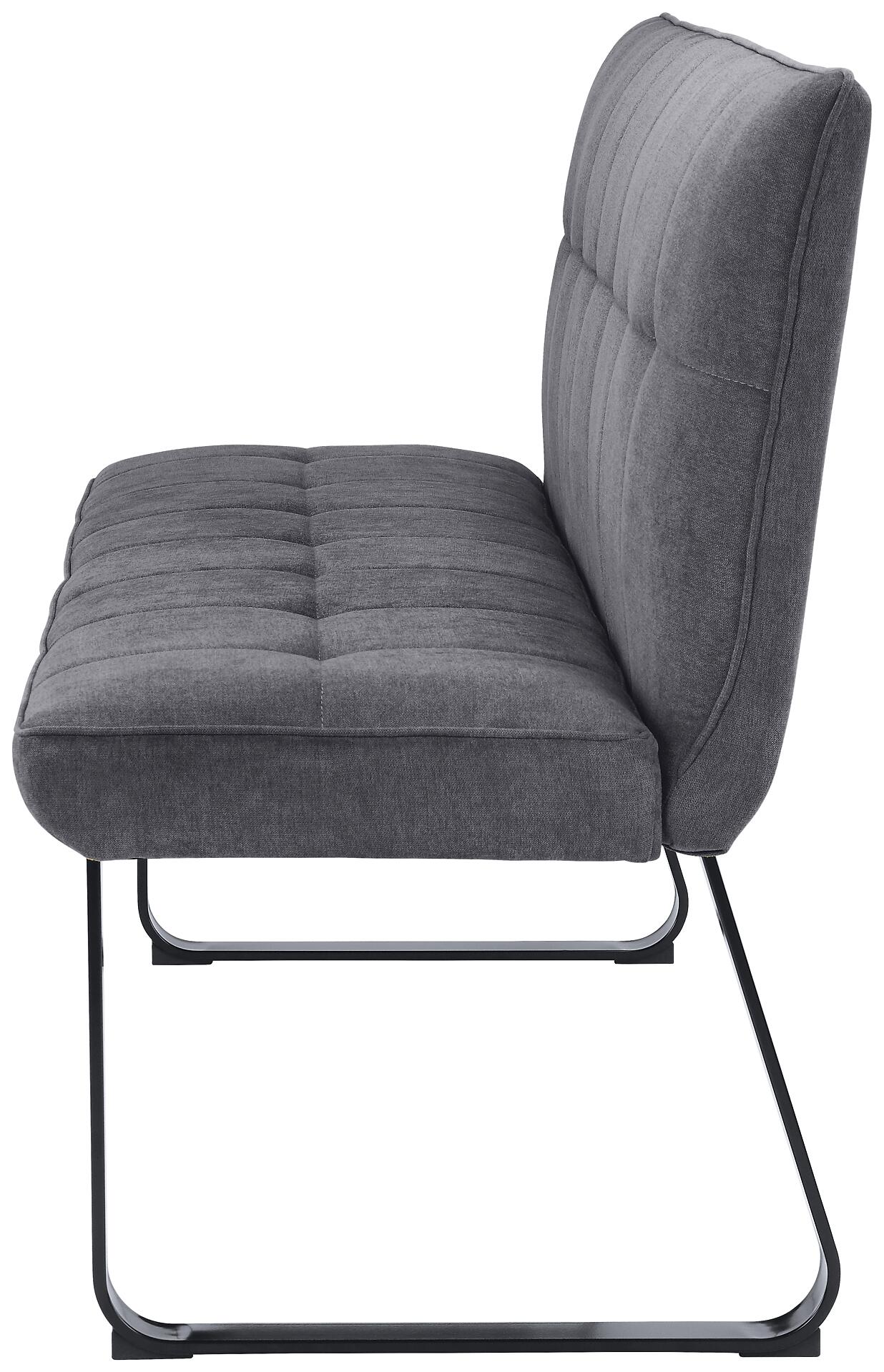 Bank TALEA dunkelgrau schwarz B/H/T: ca. 160x92x59 cm