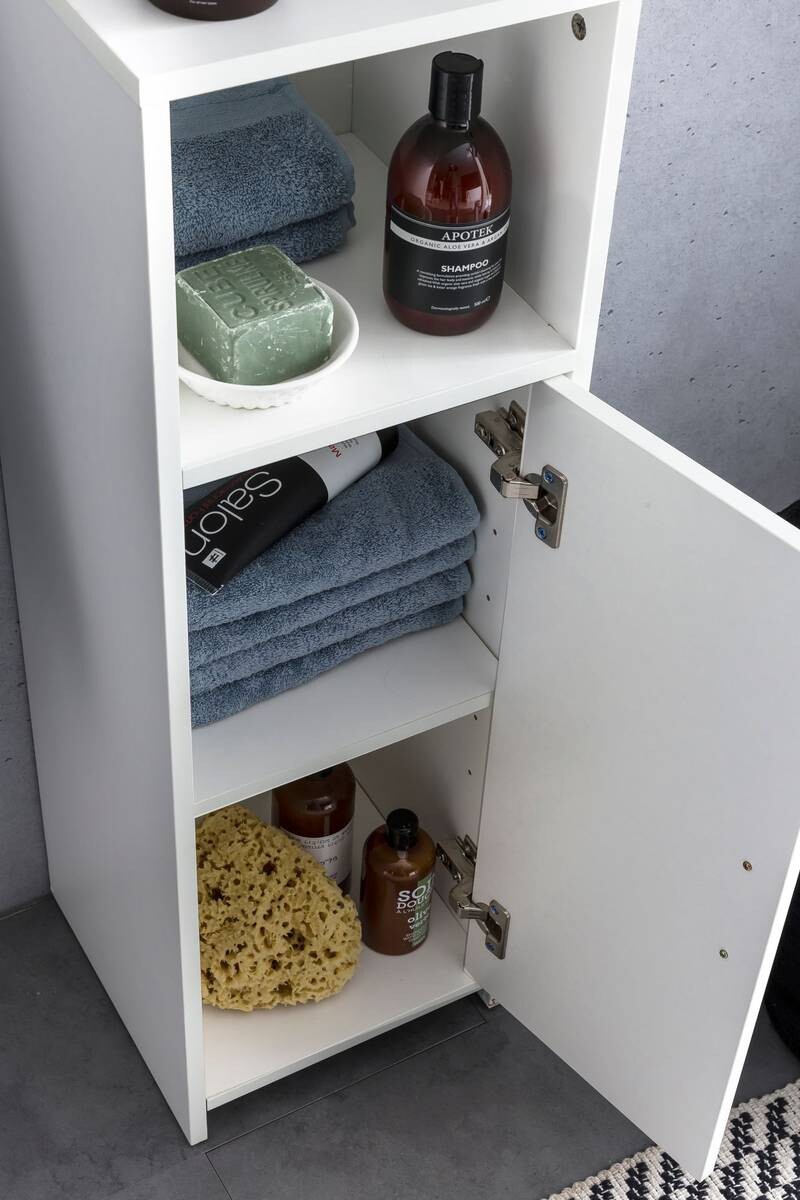 Badkommode weiß B/H/T: ca. 30x96x30 cm