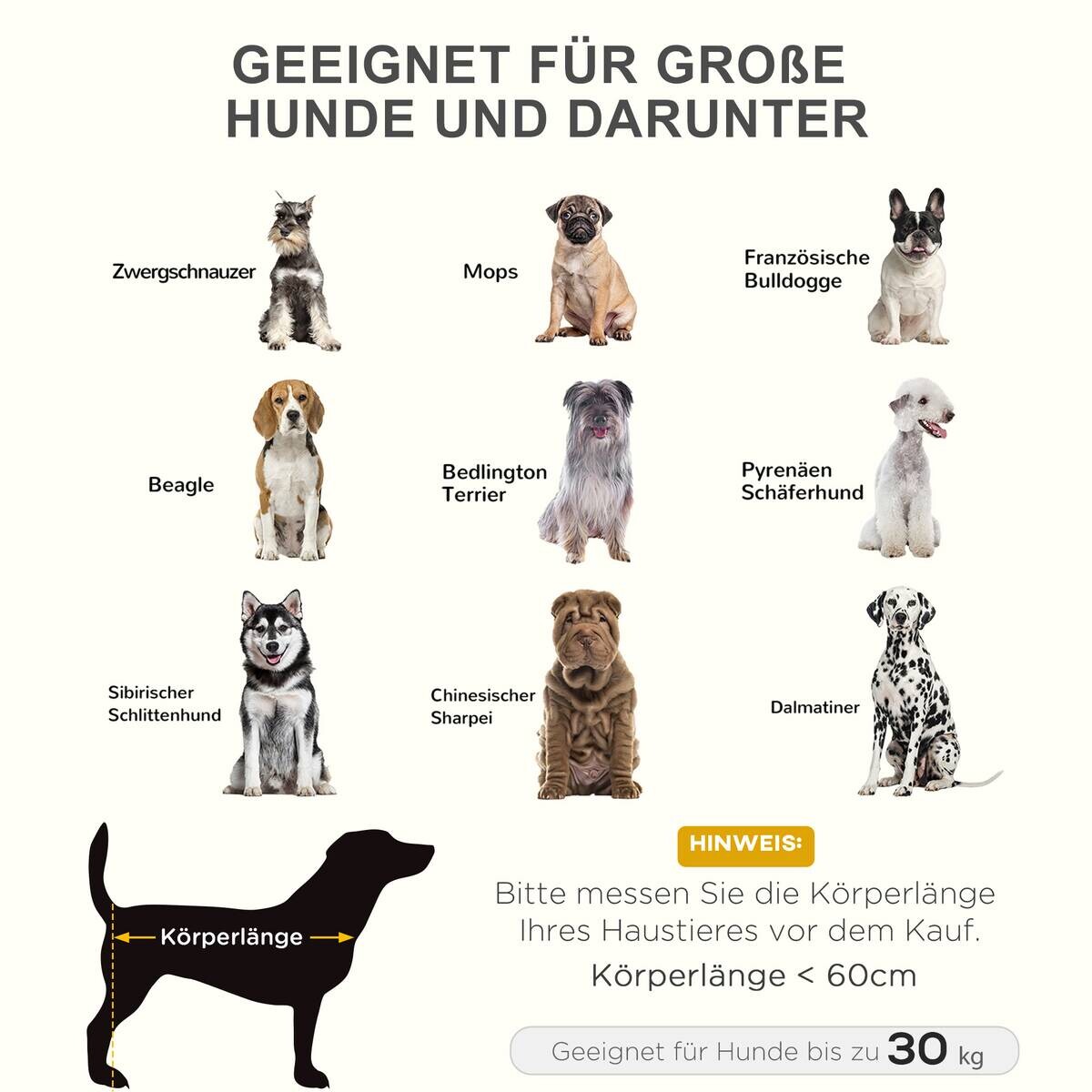 PawHut Hunde-Zubehör braun Polypropylen B/H/L: ca. 76x92x18 cm
