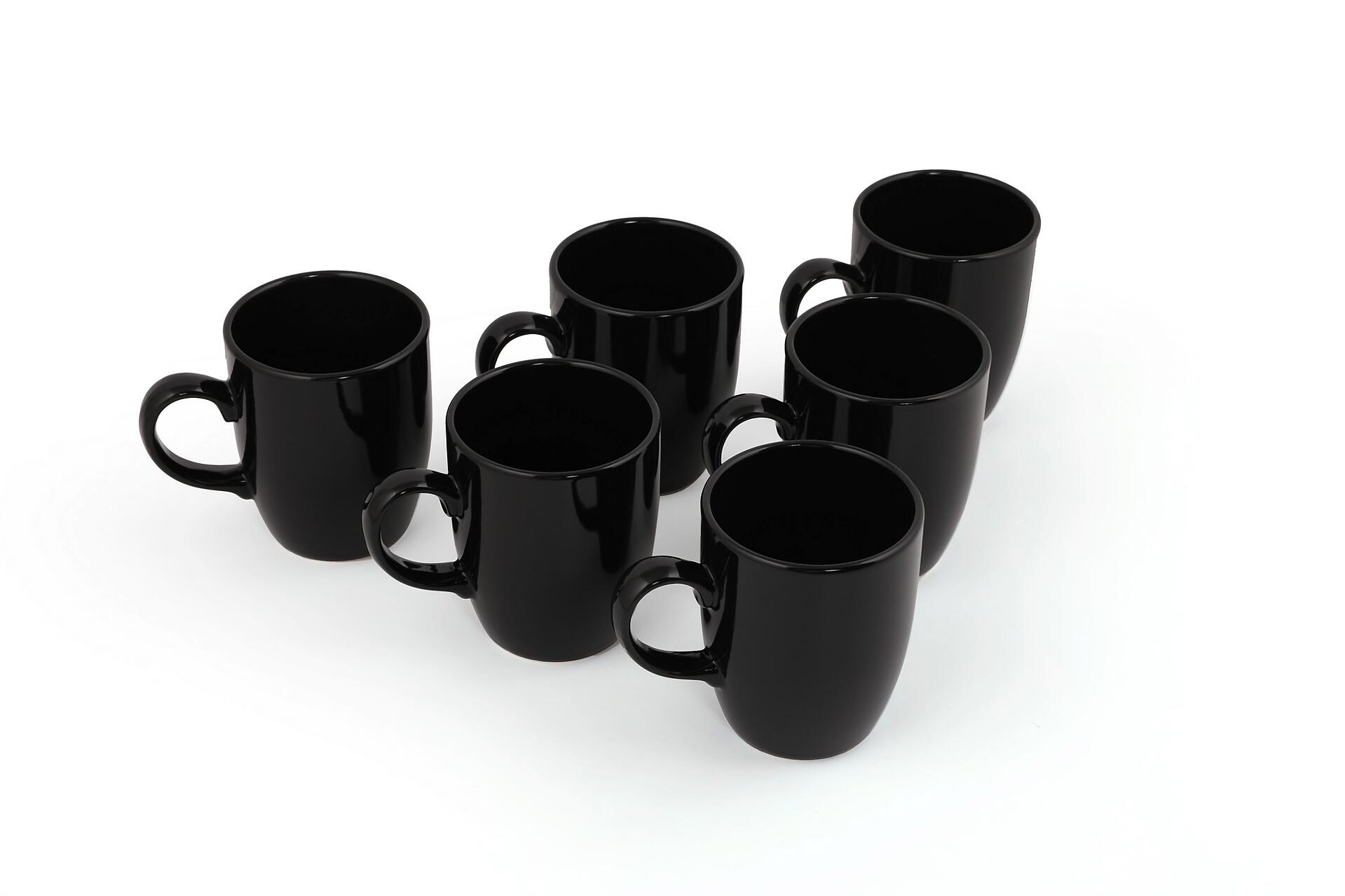 HermiaConcept Kaffeebecher 6-tlg. schwarz Keramik 6 tlg.