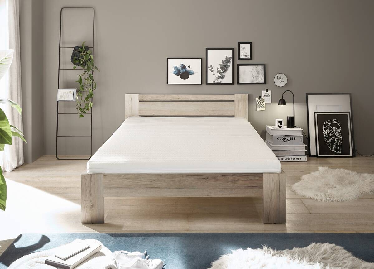 Futonbett Cannes Eiche San-Remo Nachbildung Liegefläche B/L: ca. 140x200 cm