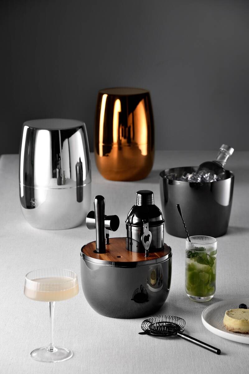 MASTERPRO Cocktail-Set THE DROP silber Edelstahl