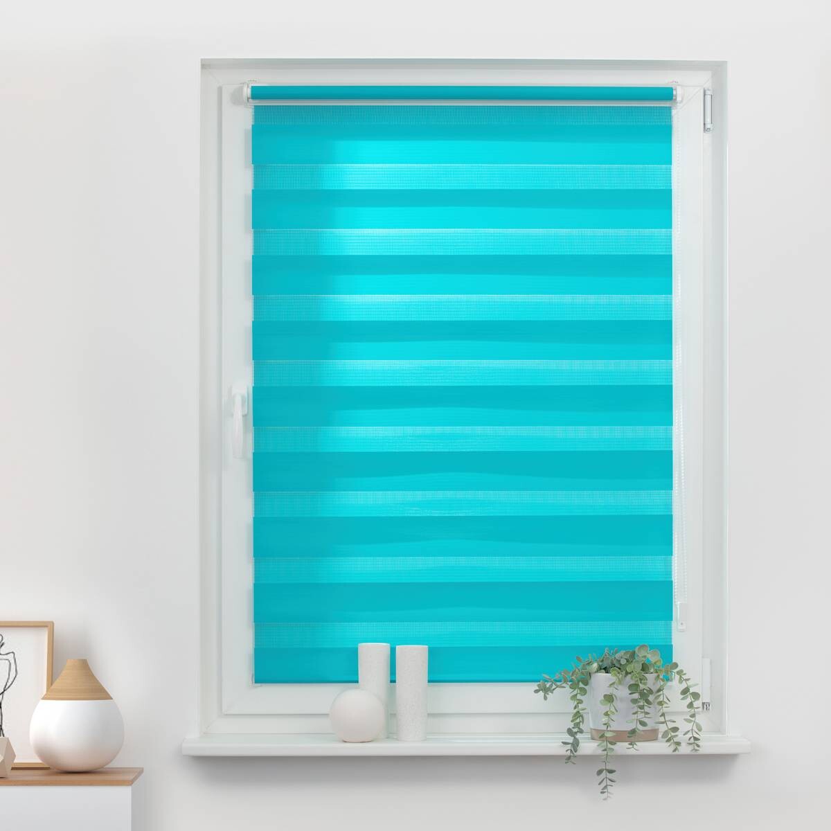 LICHTBLICK Doppelrollo Duo blau B/L: ca. 55x150 cm