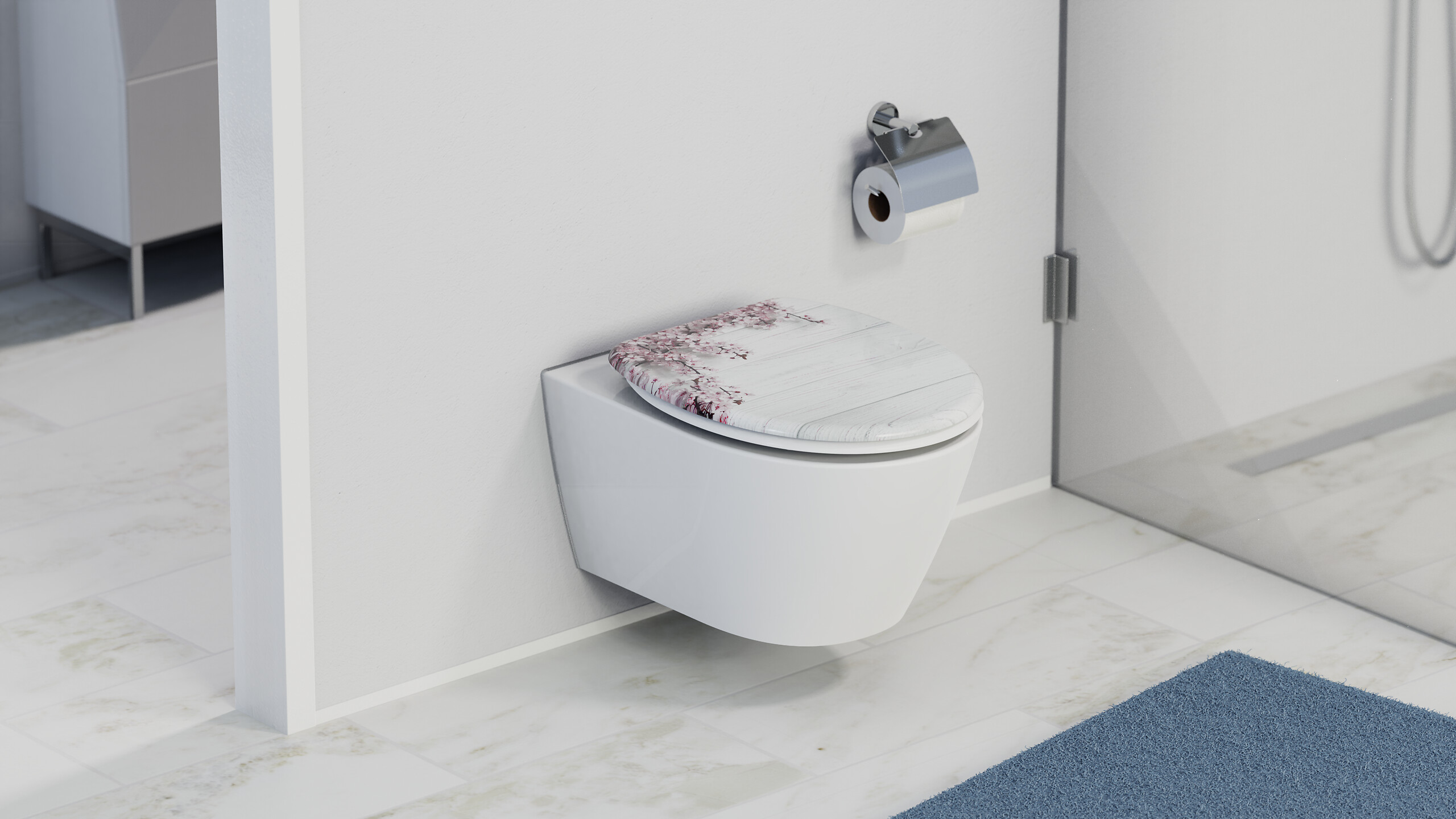 Eisl WC-Sitz Flower&Wood MDF