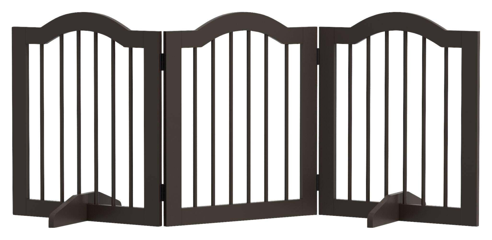 PawHut Schutzgitter kaffee MDF B/H/L: ca. 29,5x61x154,5 cm