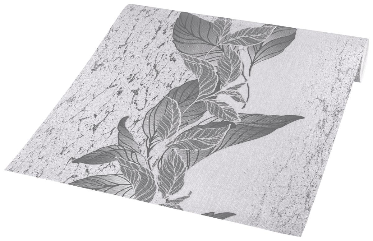 Vliestapete Floral grau B/L: ca. 53x1005 cm