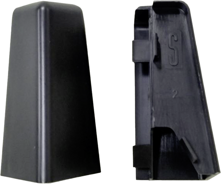 Außenecke schwarz L/B/H: ca. 1x1x5,8 cm