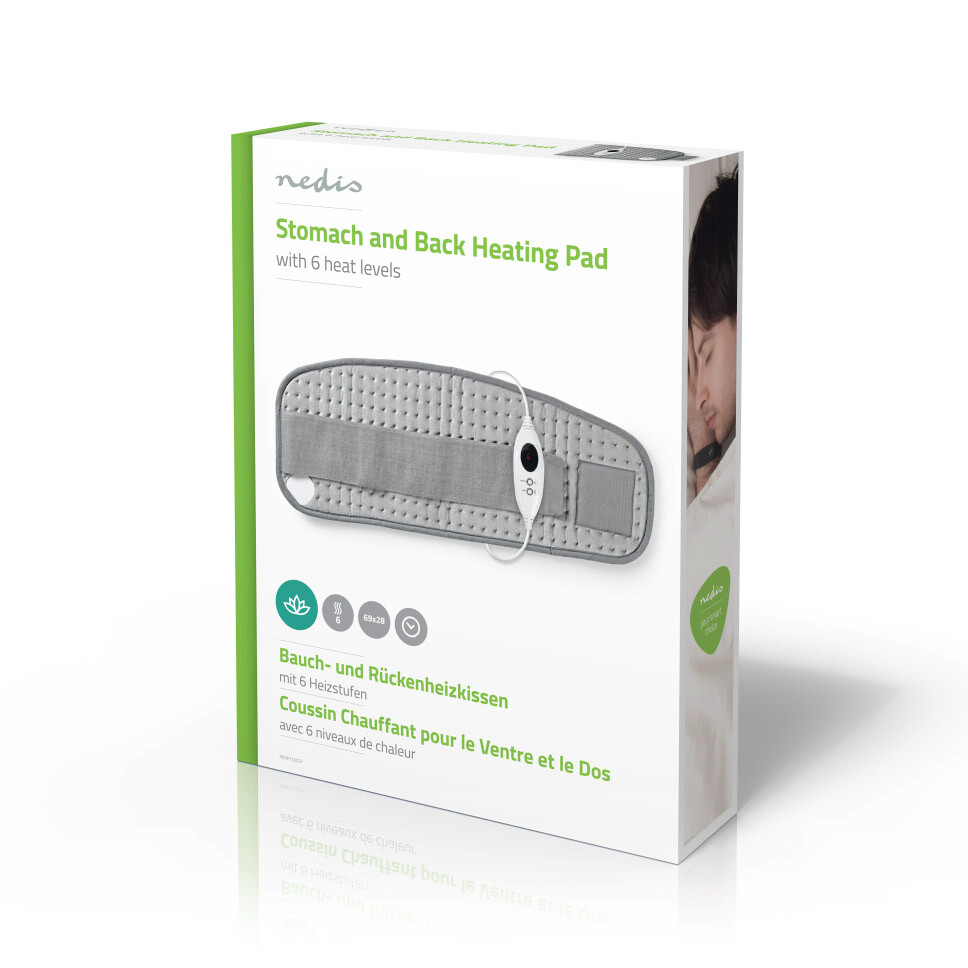 Nedis Heizpolster grau Polyester B/H/L: ca. 69x1,8x28 cm ca. 100 W