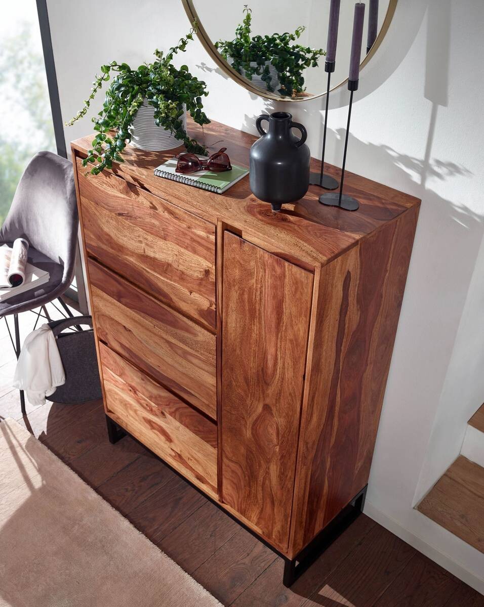 Schuhschrank rosenholz Nachbildung B/H/T: ca. 40x120x88 cm