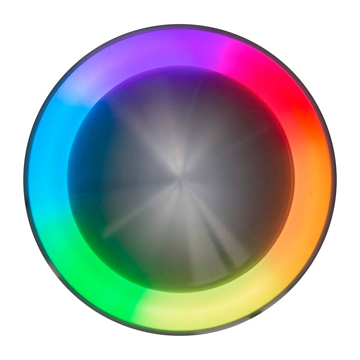 Näve Leuchten Deckenleuchte 1386961 nickel matt Kunststoff Metall B/H/T: ca. 46,5x8x46,5 cm null 1 Brennstellen