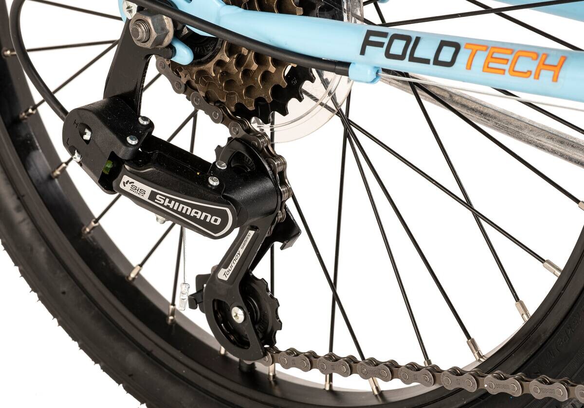 DaCapo Faltrad Foldtech Foldtech 20 Zoll Rahmenhöhe 32 cm 6 Gänge blau blau ca. 20 Zoll