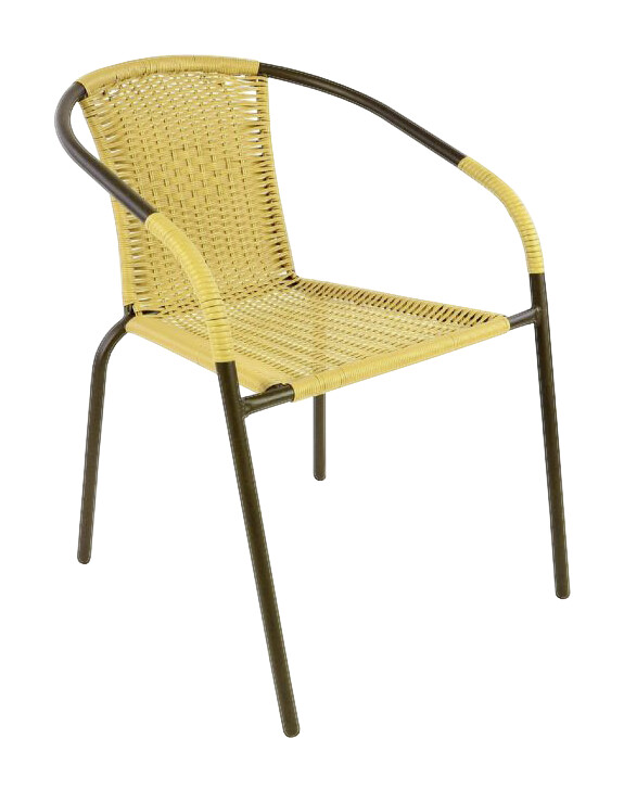 VCM Gartensitzgruppe braun Stahl B/H/T: ca. 53x73x60 cm