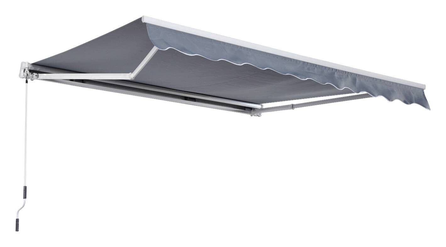 Outsunny Gelenkarmmarkise grau B/L: ca. 400x300 cm