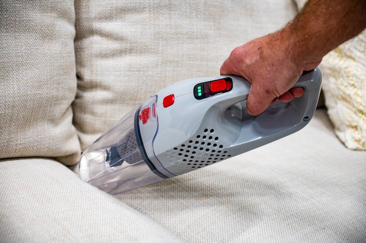 Dirt Devil Handstaubsauger grau Kunststoff B/H/L: ca. 28,5x110x17,8 cm