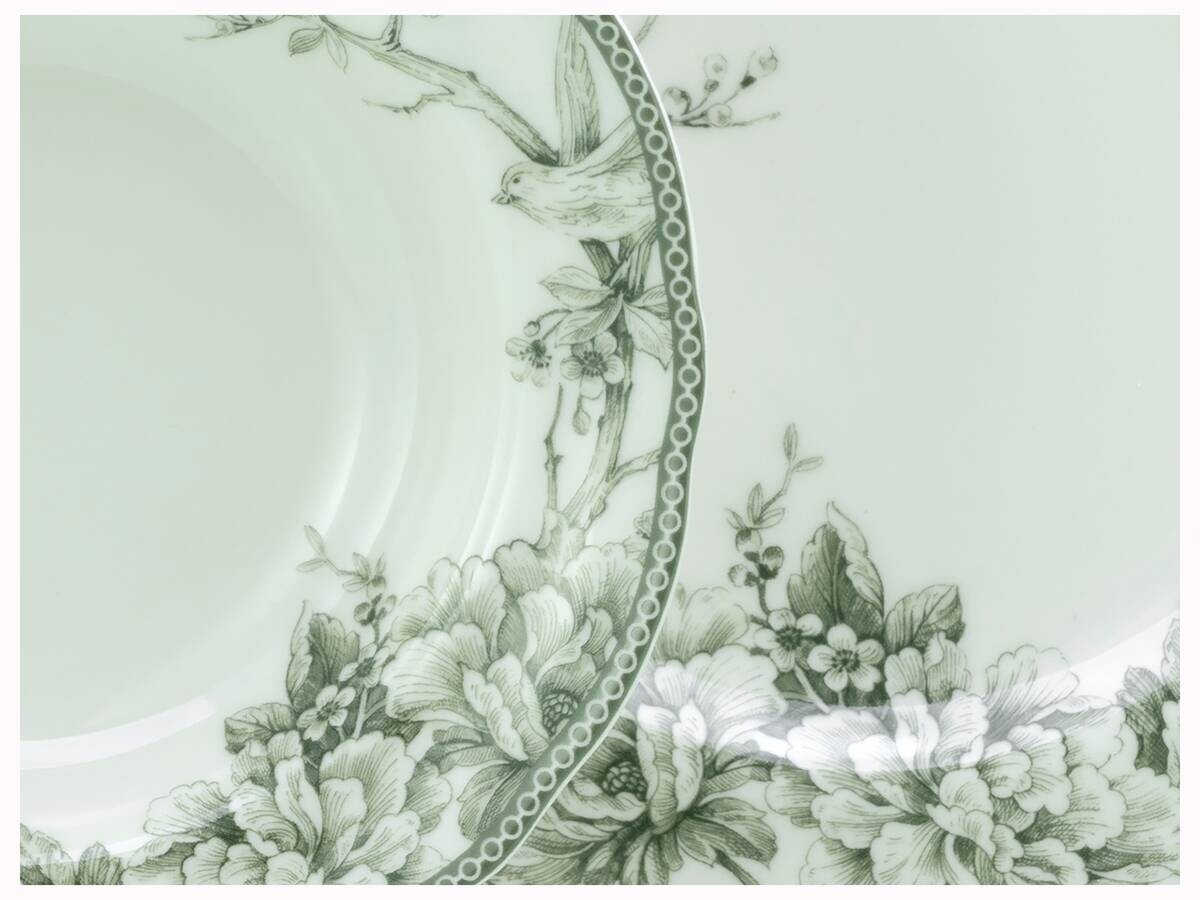 CreaTable Tafelservice Adelaide Grün grün Porzellan 8 tlg.