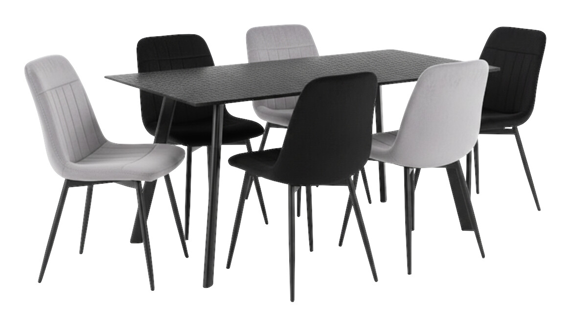 Esstisch Petra schwarz B/T: ca. 140x80 cm