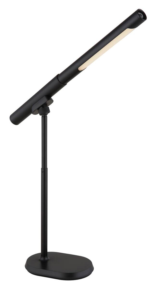 GLOBO LED-Tischleuchte Opal mattschwarz Metall Kunststoff B/H/T: ca. 40,4x44,5x10,9 cm 1 Brennstellen