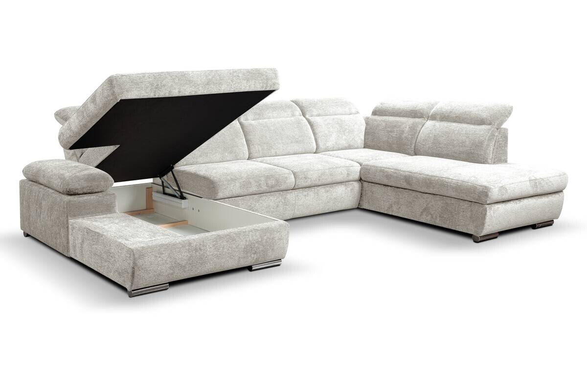 Wohnlandschaft Cordoba natur Webstoff B/H/T: ca. 359x105x232 cm