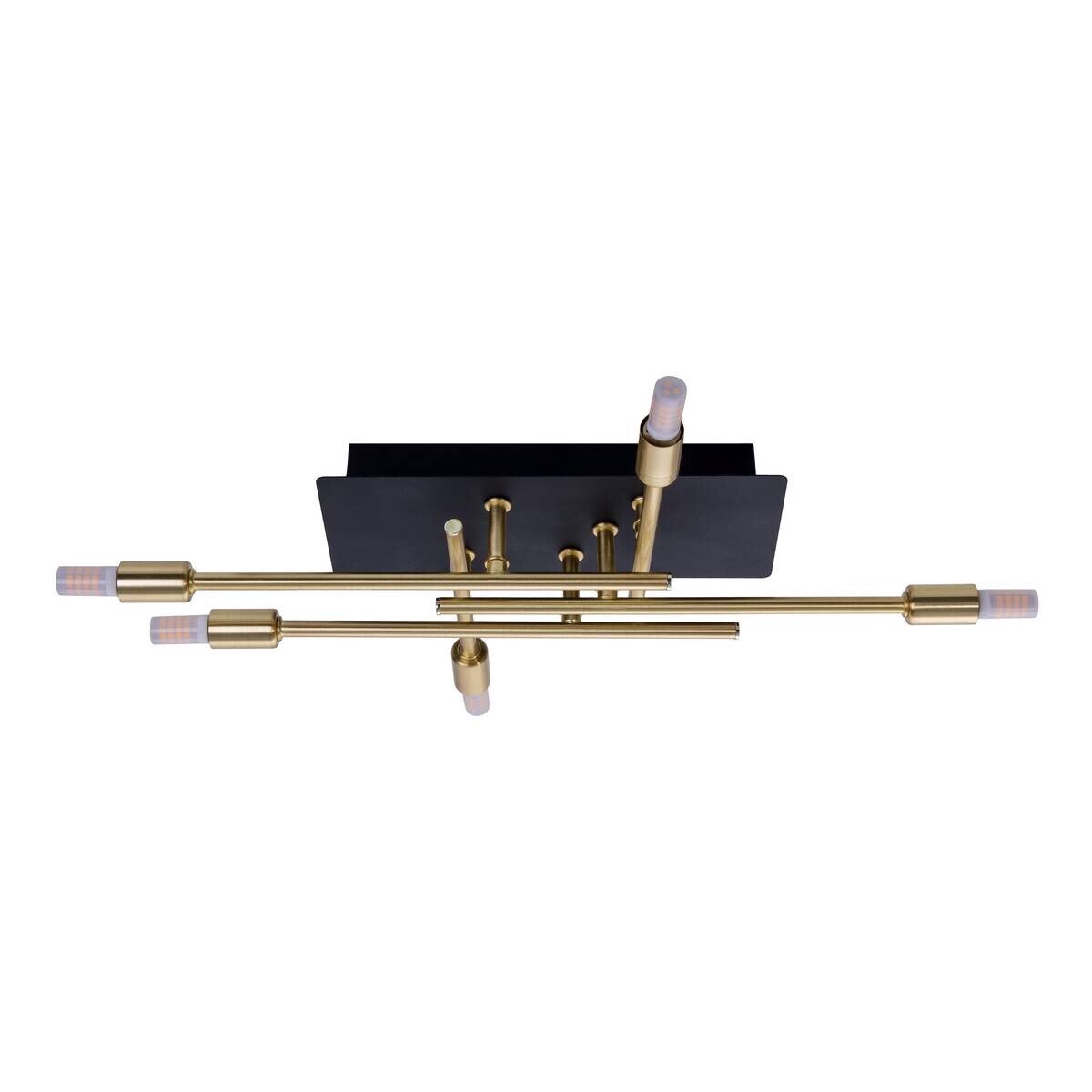 Näve Leuchten Deckenleuchte 1392745 messing Metall B/H/T: ca. 25,2x10x45,1 cm G9 5 Brennstellen