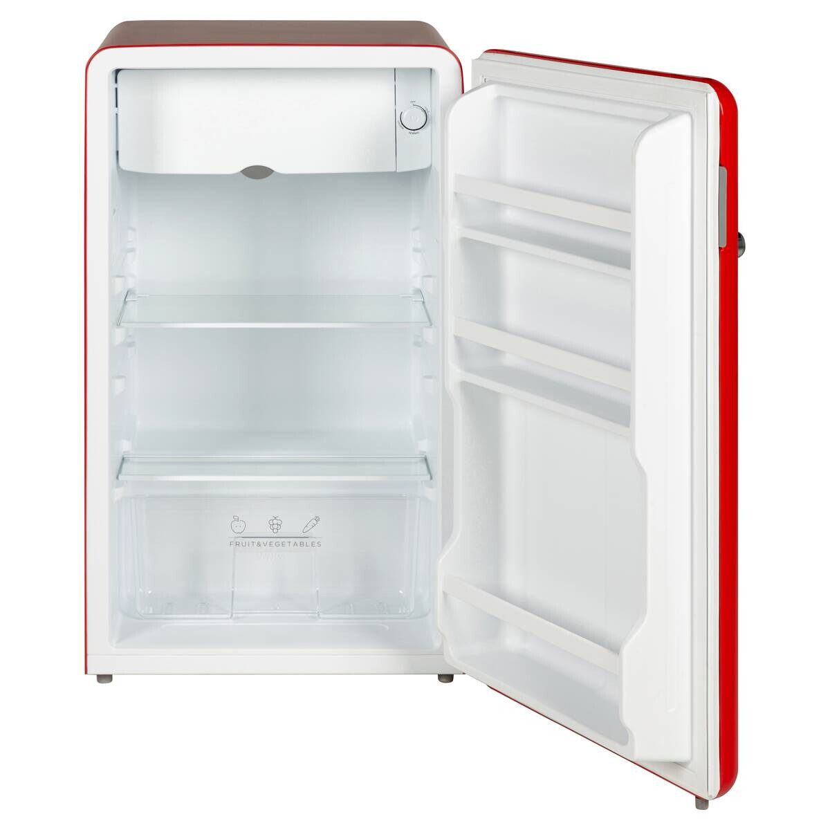 POCOline Stand-Kühlschrank KS84-93ESG rot B/H/T: ca. 49x84x46 cm