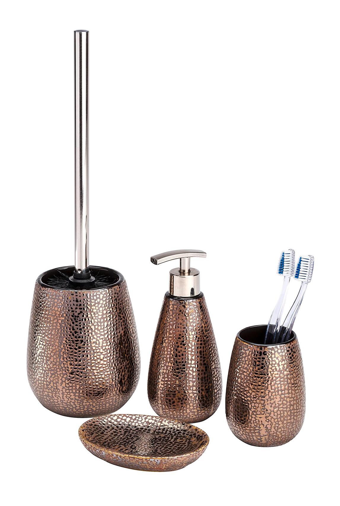 WENKO Zahnputzbecher Marrakesh braun Keramik