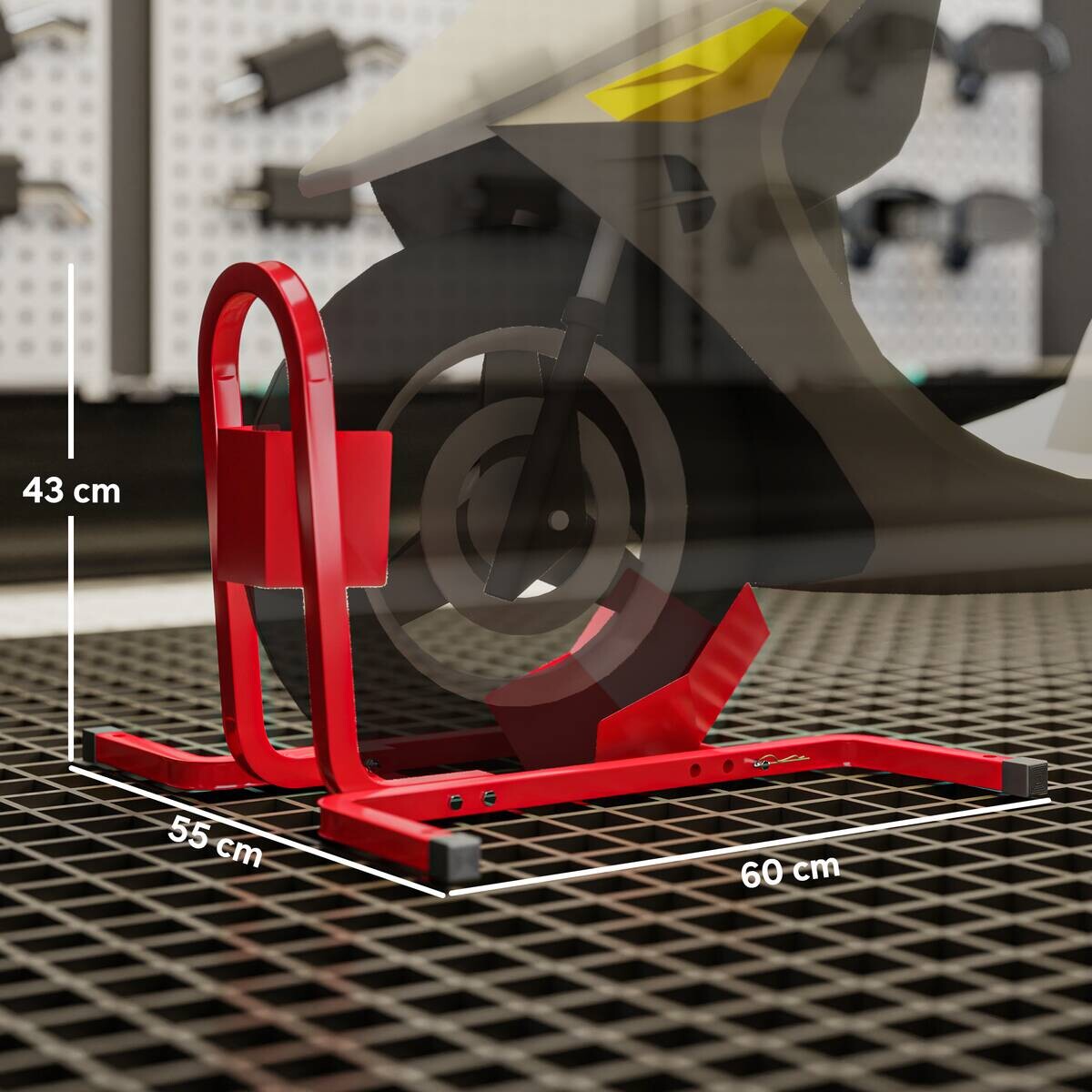 HOMCOM Motorradständer B/H/L: ca. 55x43x60 cm