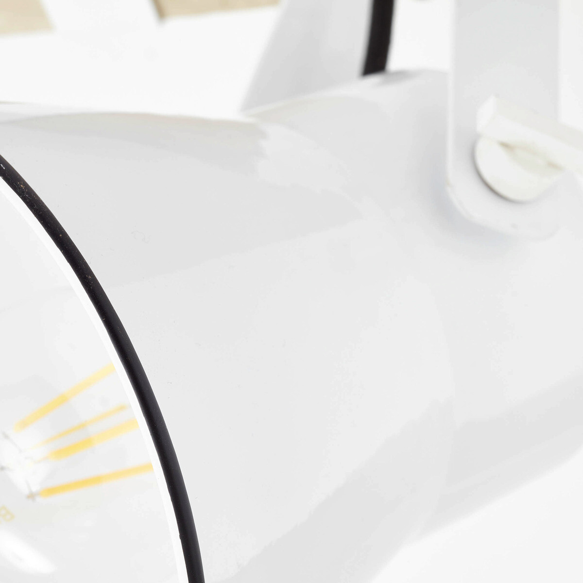 Brilliant Spotbalken Plow weiß natur Metall Holz B/H/T: ca. 40x24x17 cm E27 2 Brennstellen