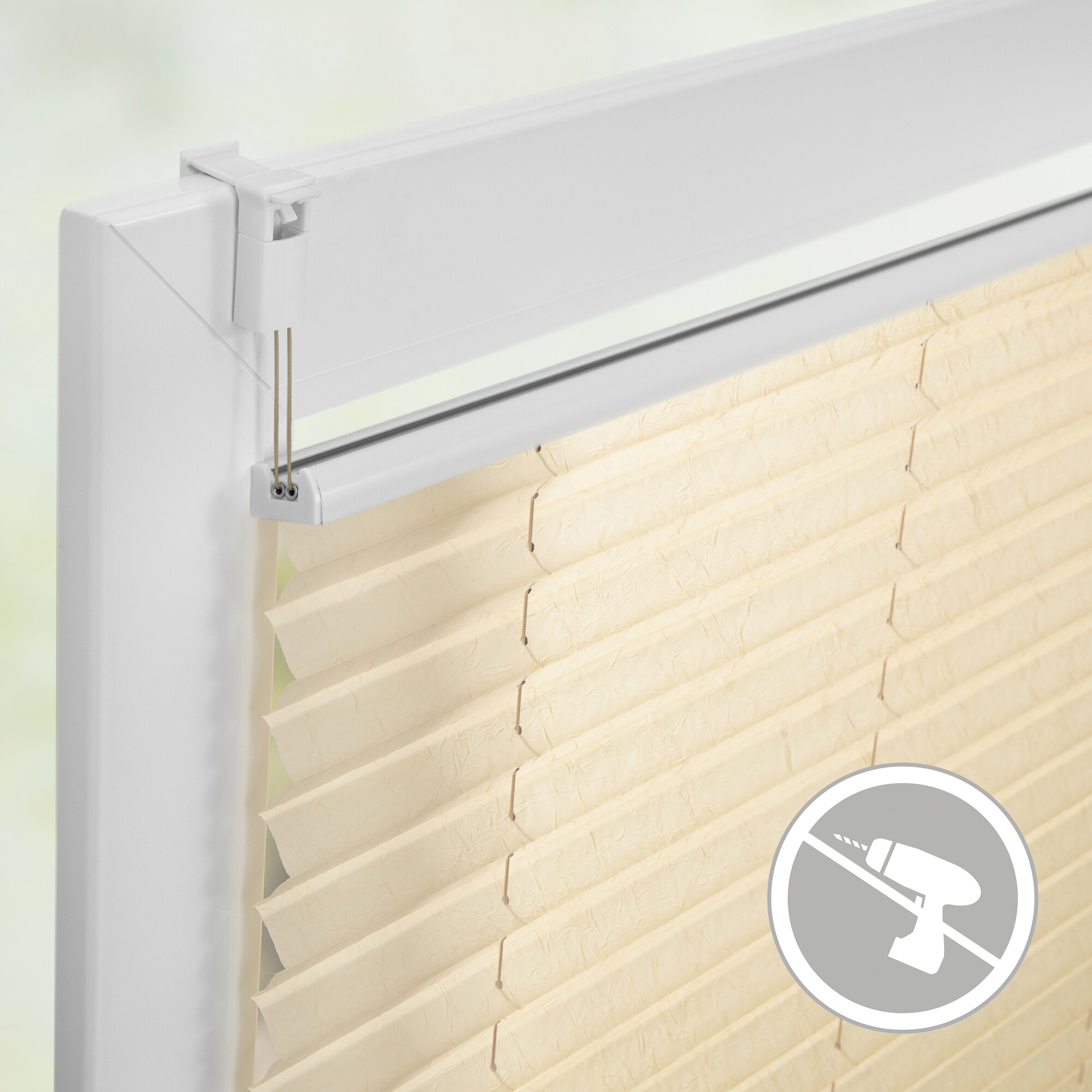 LICHTBLICK Spannplissee creme B/L: ca. 50x130 cm