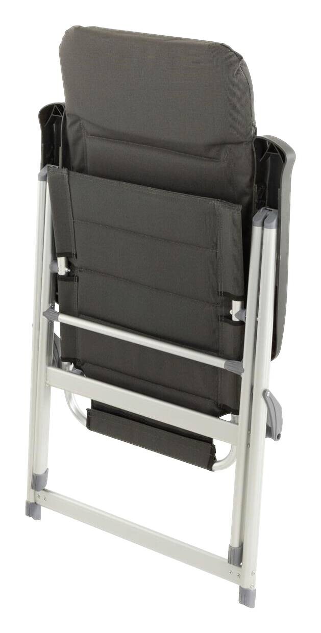 VCM Garten-Klappstuhl schwarz Polyester B/H/T: ca. 63x122x58 cm