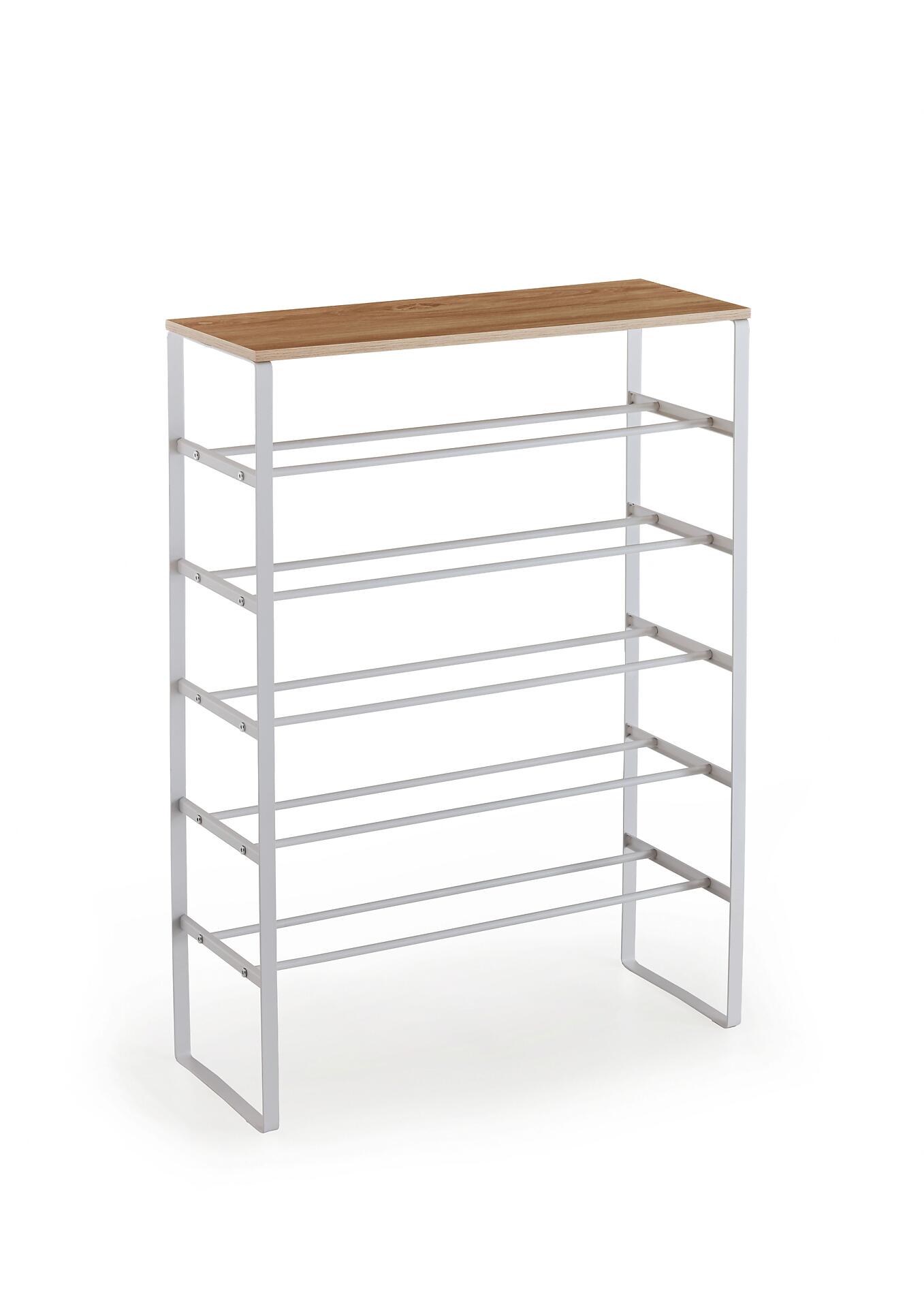 Schuhregal weiß Eiche Artisan Nachbildung B/H/T: ca. 66x90x25 cm Schuhregal weiß Eiche Artisan Nachbildung B/H/T: ca. 66x90x25 cm