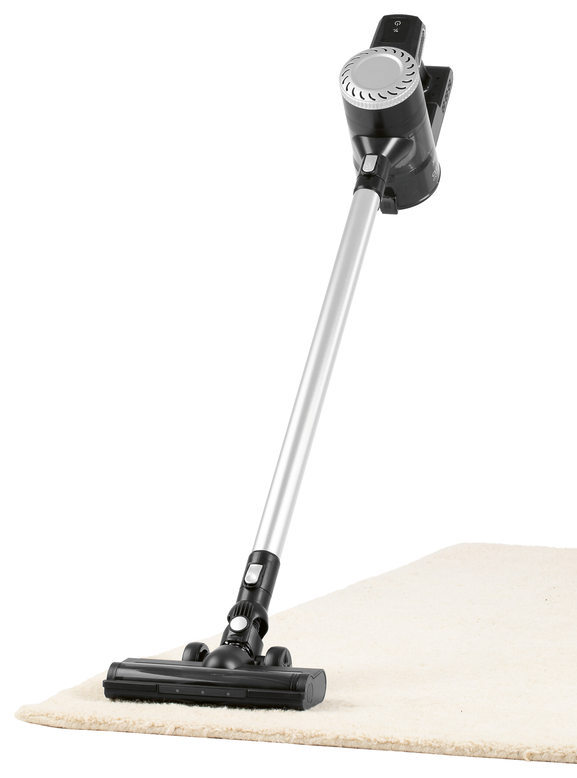 Handstaubsauger schwarz silber Metall Kunststoff B/H/L: ca. 12x113x33 cm