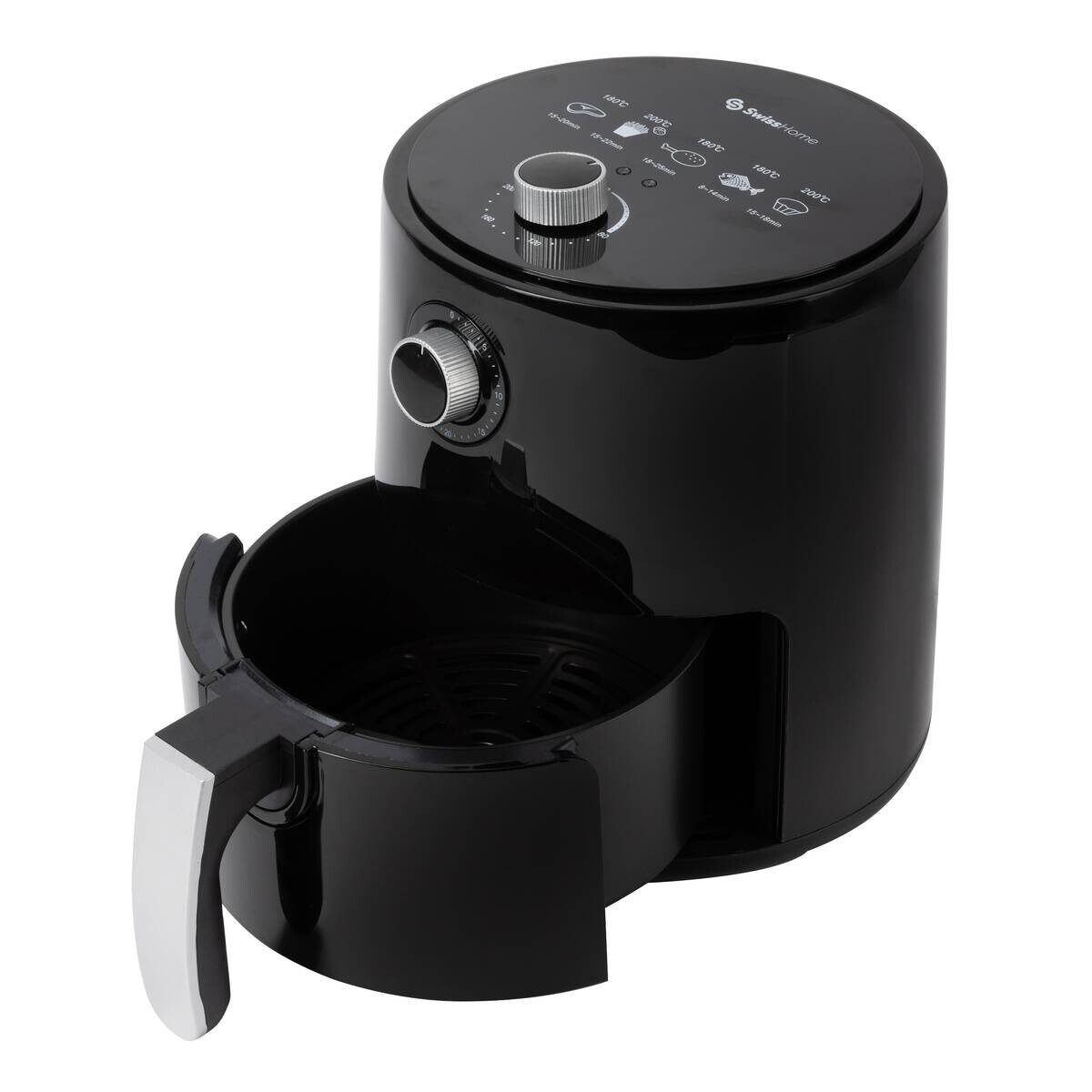 SWISS HOME Heißluftfritteuse SH-6653 schwarz Polypropylen ca. 2,5 l