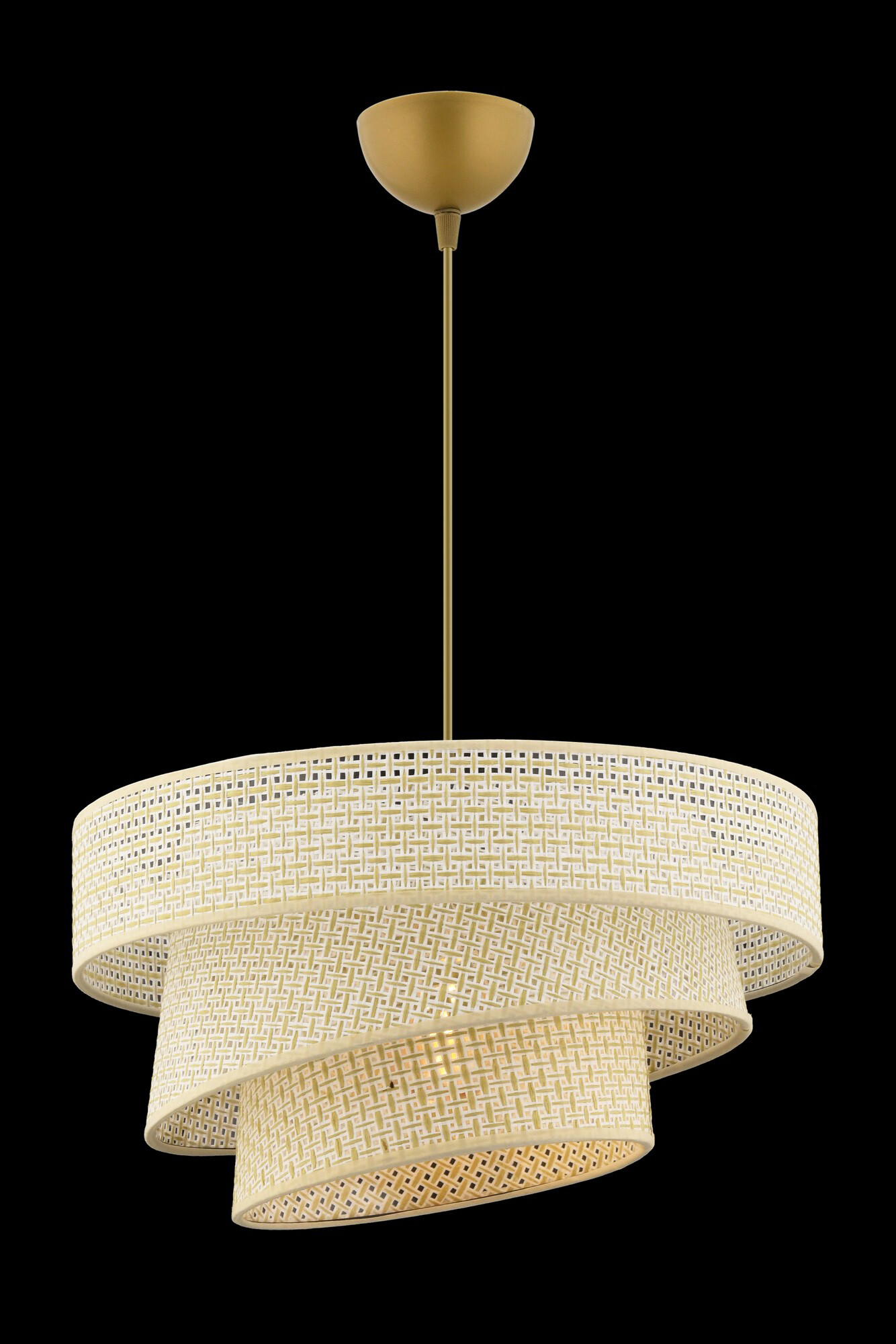 Opviq Pendelleuchte Couper creme Baumwolle Metall B/H/L: ca. 40x72x40 cm E27 1 Brennstellen