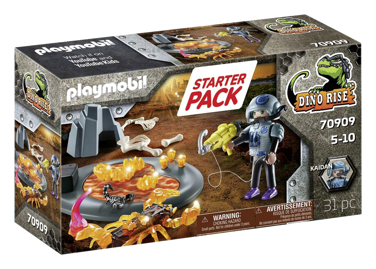 Playmobil Dino Rise Starter Pack Kampf gegen den Feuerskorpion 70909