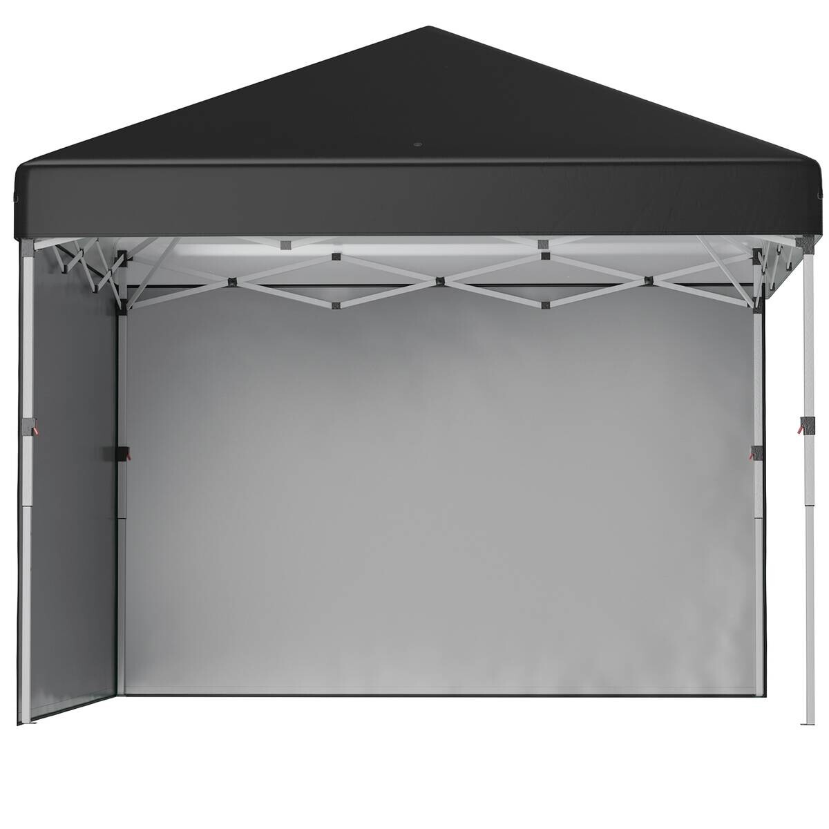 Outsunny Pavillon schwarz Polyester B/H/L: ca. 297x297x274 cm