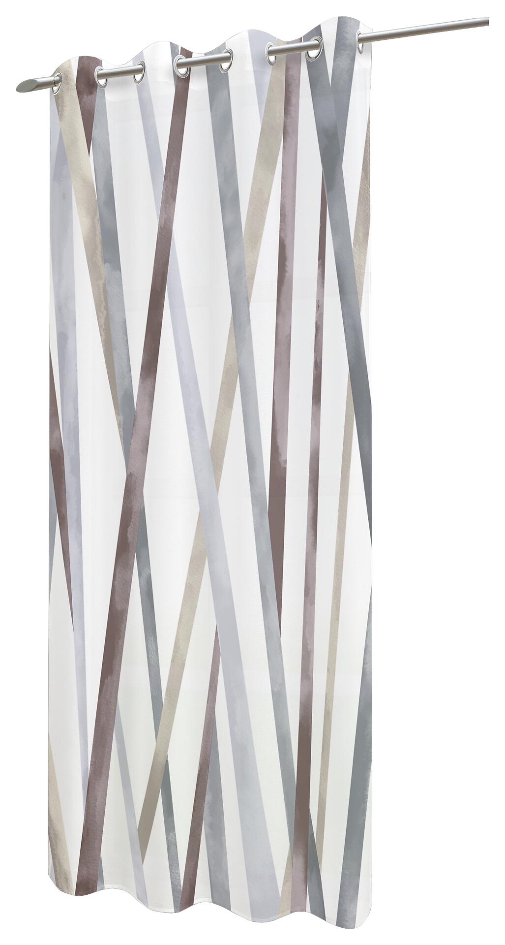 silver edition Ösenvorhang Melanie grau B/L: ca. 135x245 cm