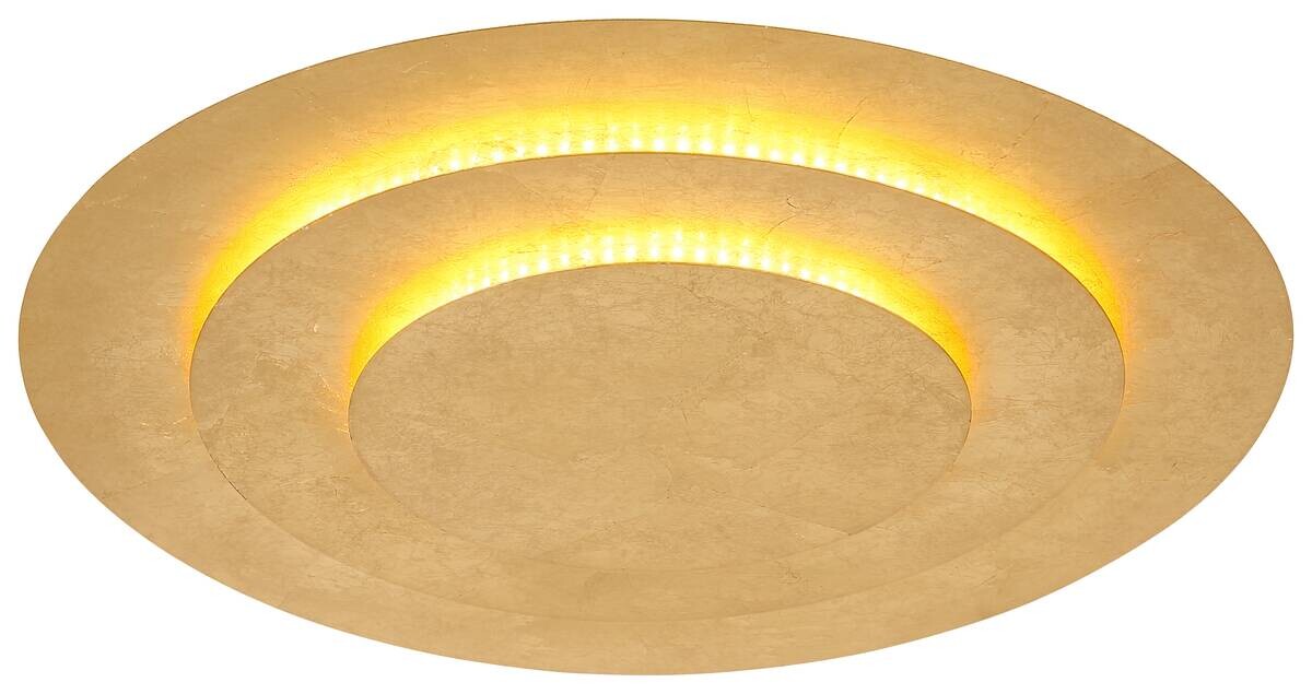 GLOBO LED-Deckenleuchte Heda gold Metall H/D: ca. 5x49 cm