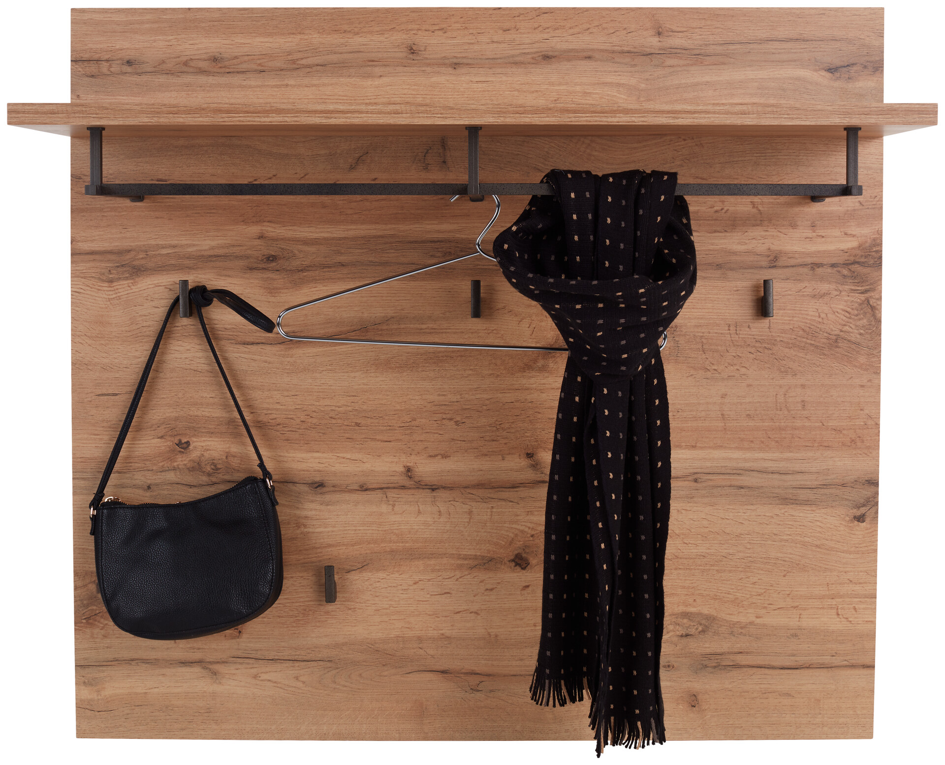 Garderobenpaneel Venedig Eiche Wotan Nachbildung B/H/T: ca. 90x84x28 cm