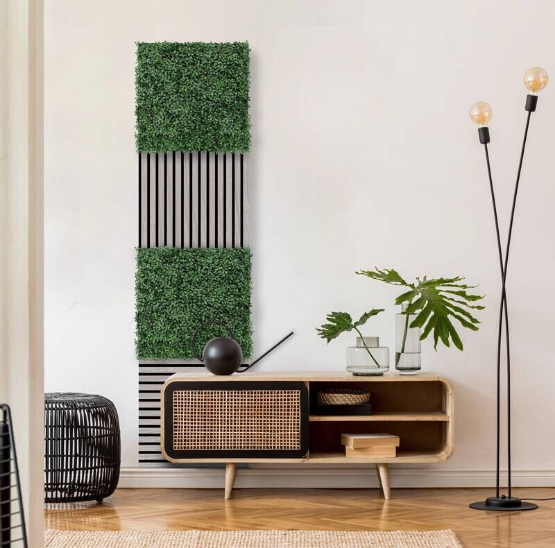 Wand- und Akustikpaneel dunkelgrün L/B/H: ca. 52x52x0,22 cm pro Stück