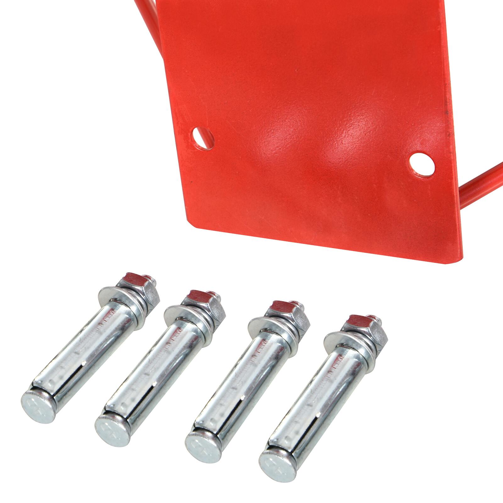 HOMCOM Basketballkorb rot H/D: ca. 46x46 cm