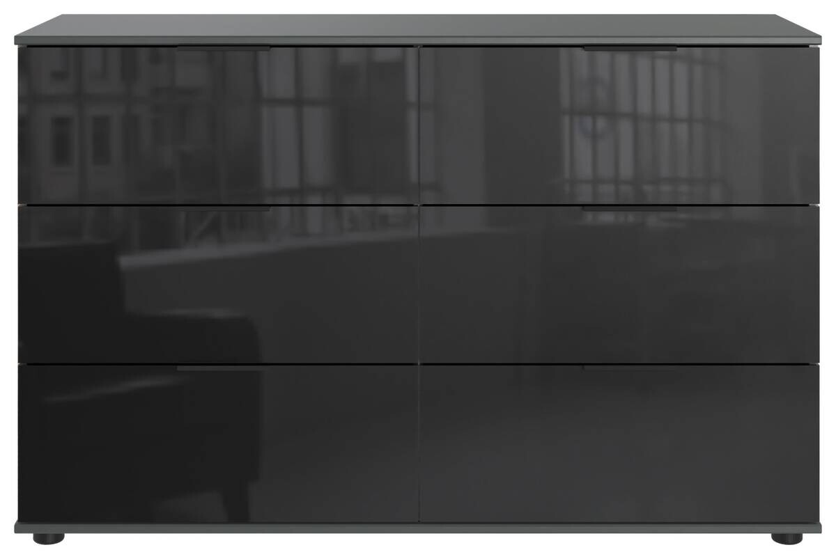 Schubkastenkommode Saigon Graphit B/H/T: ca. 130x83x41 cm