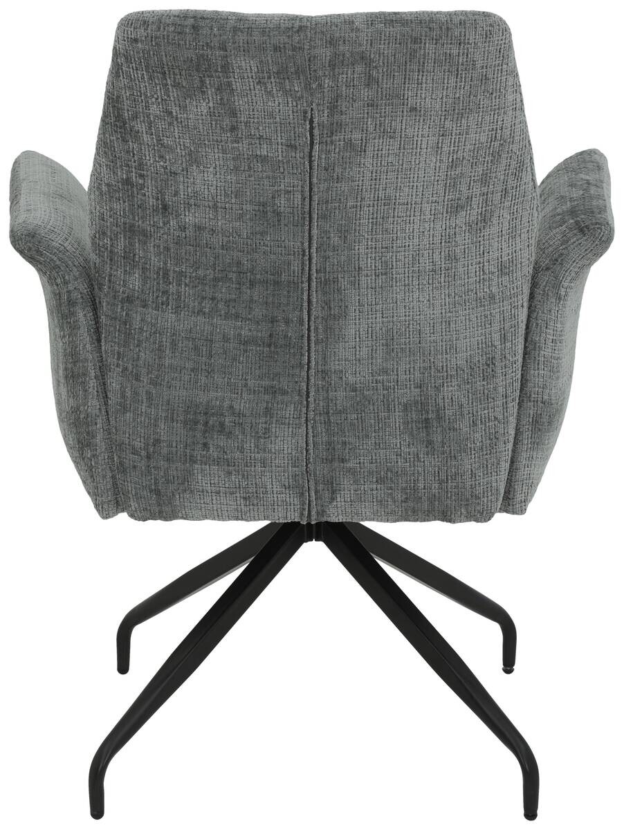 Armlehnstuhl Viktoria hellgrau Microfaser Webstoff B/H/T: ca. 71x93x68 cm