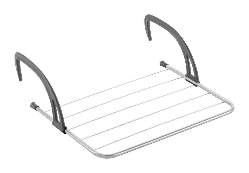 Metaltex Heizungs-u. Balkonwäschetrockner Favonio silber