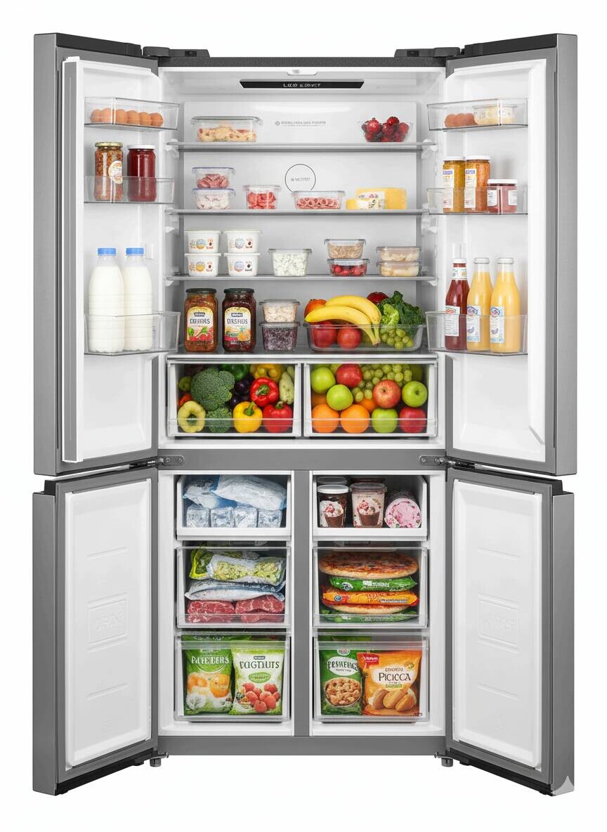 POCOline Multi-Door Kühl-/Gefrierkombination MD-190-513-CIXWDDNF Inox B/H/T: ca. 83x189,8x65,3 cm