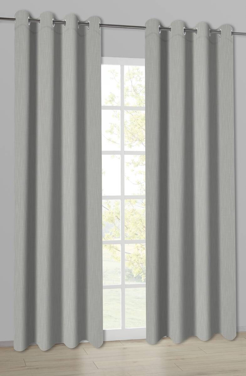 Ösenvorhang Savina natur B/L: ca. 140x245 cm