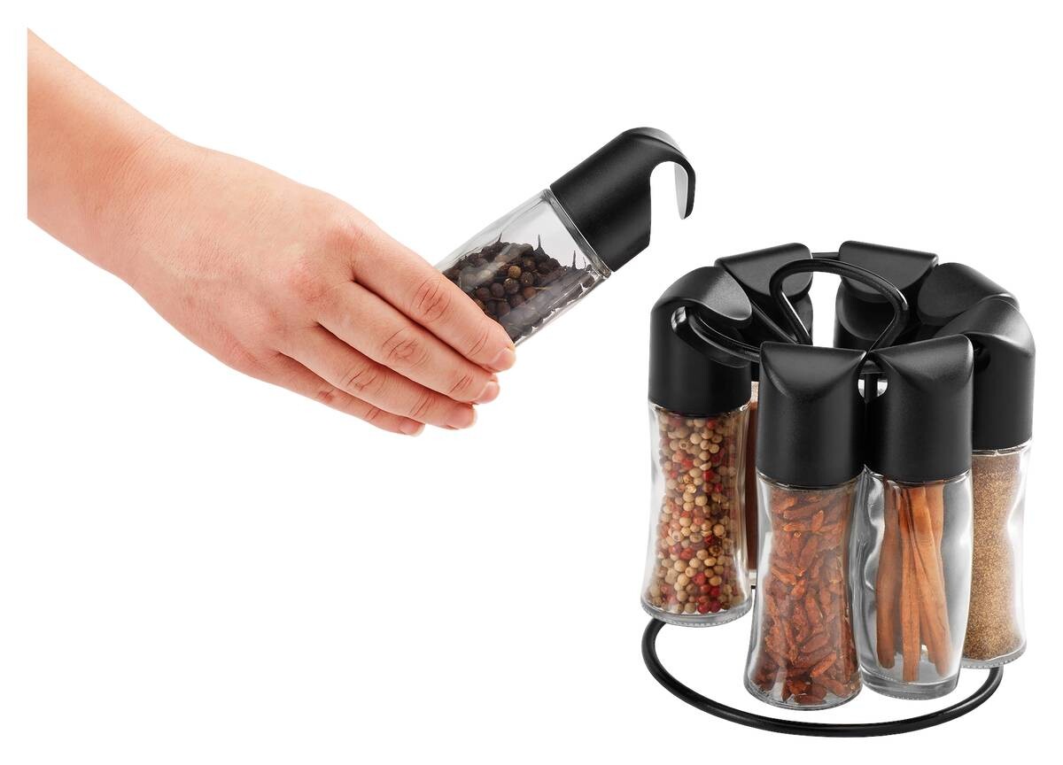 Metaltex Gewürzkarussell transparent Glas