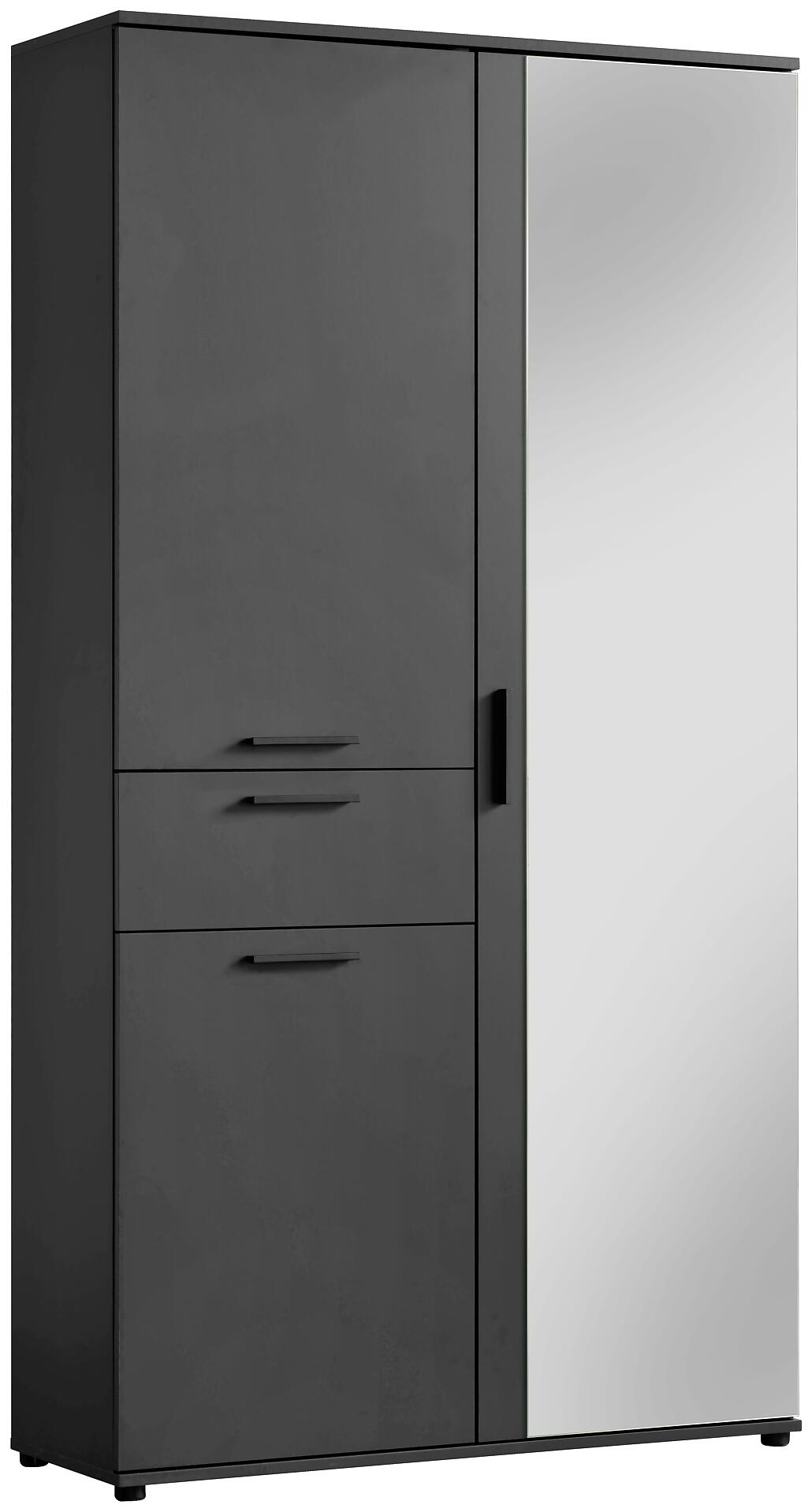 Mehrzweckschrank Kreta anthrazit weiß B/H/T: ca. 99x184x35 cm Mehrzweckschrank Kreta anthrazit weiß B/H/T: ca. 99x184x35 cm