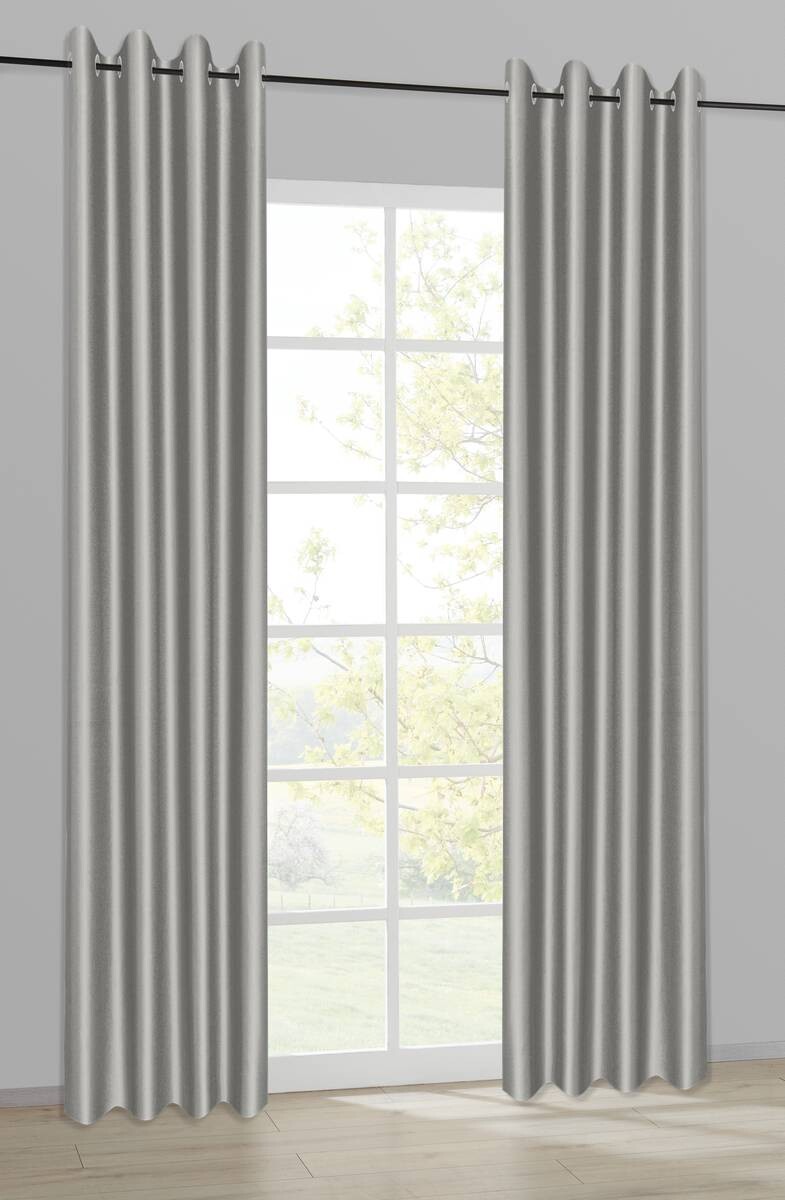 Happy Home Verdunklungsvorhang silber B/L: ca. 140x245 cm